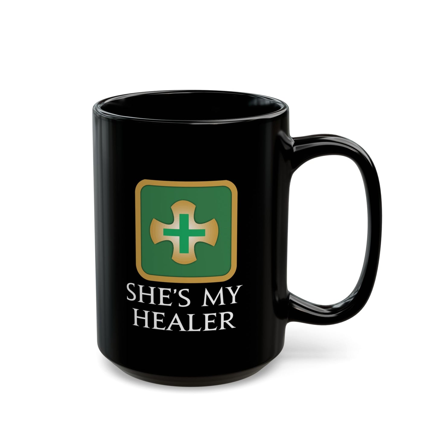 She's my Healer - For your special girl in FFXIV 11oz & 15oz Black Mug