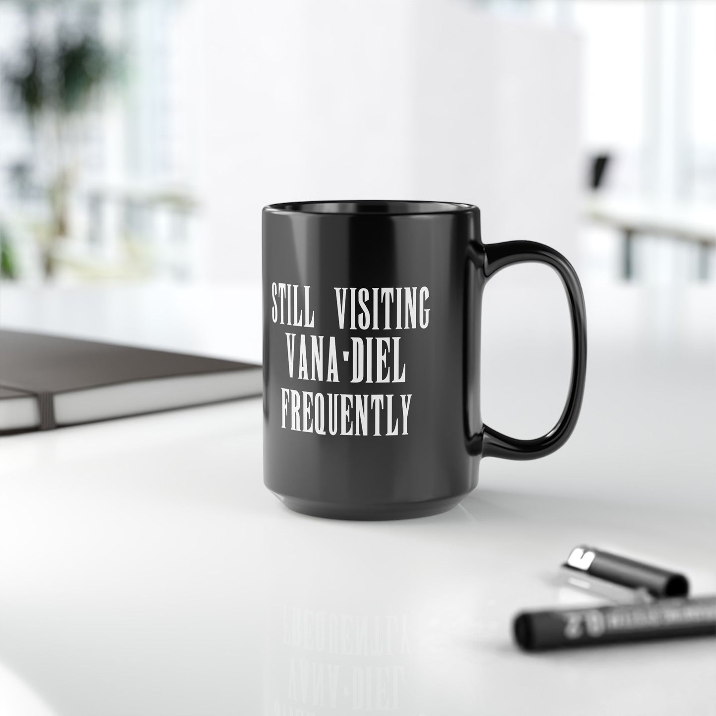 Still visiting Vana'diel Frequently Final Fantasy XI 11 & 15 oz Black Mug