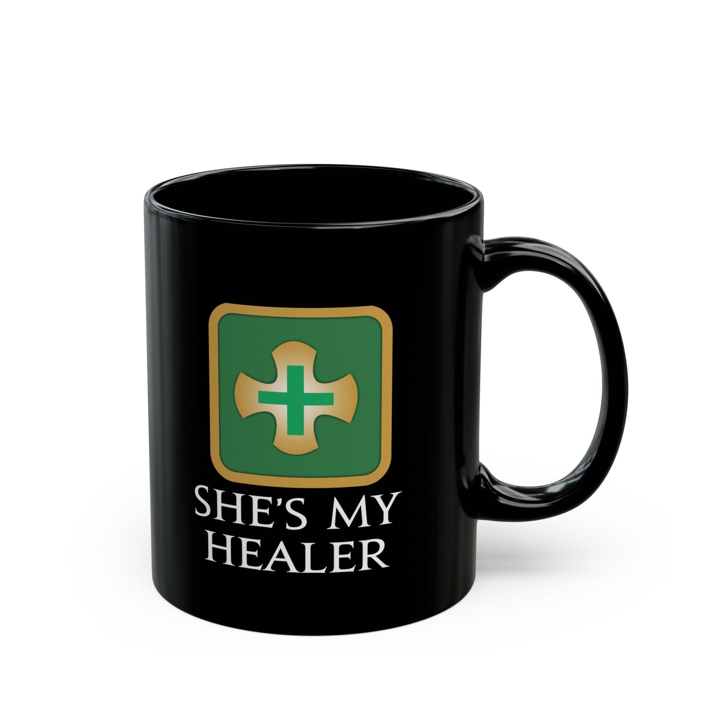 She's my Healer - For your special girl in FFXIV 11oz & 15oz Black Mug