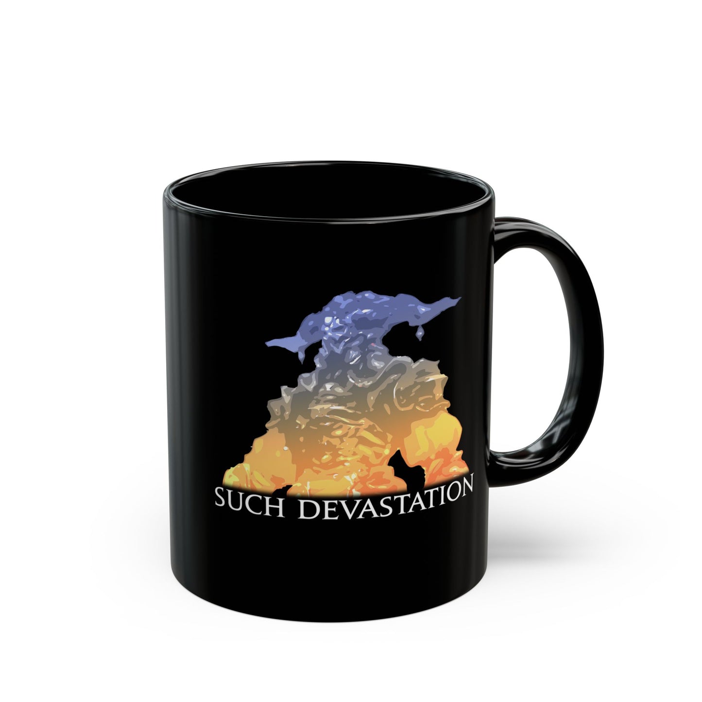 Such devastation FFXIV meme 11oz & 15oz Black Mug
