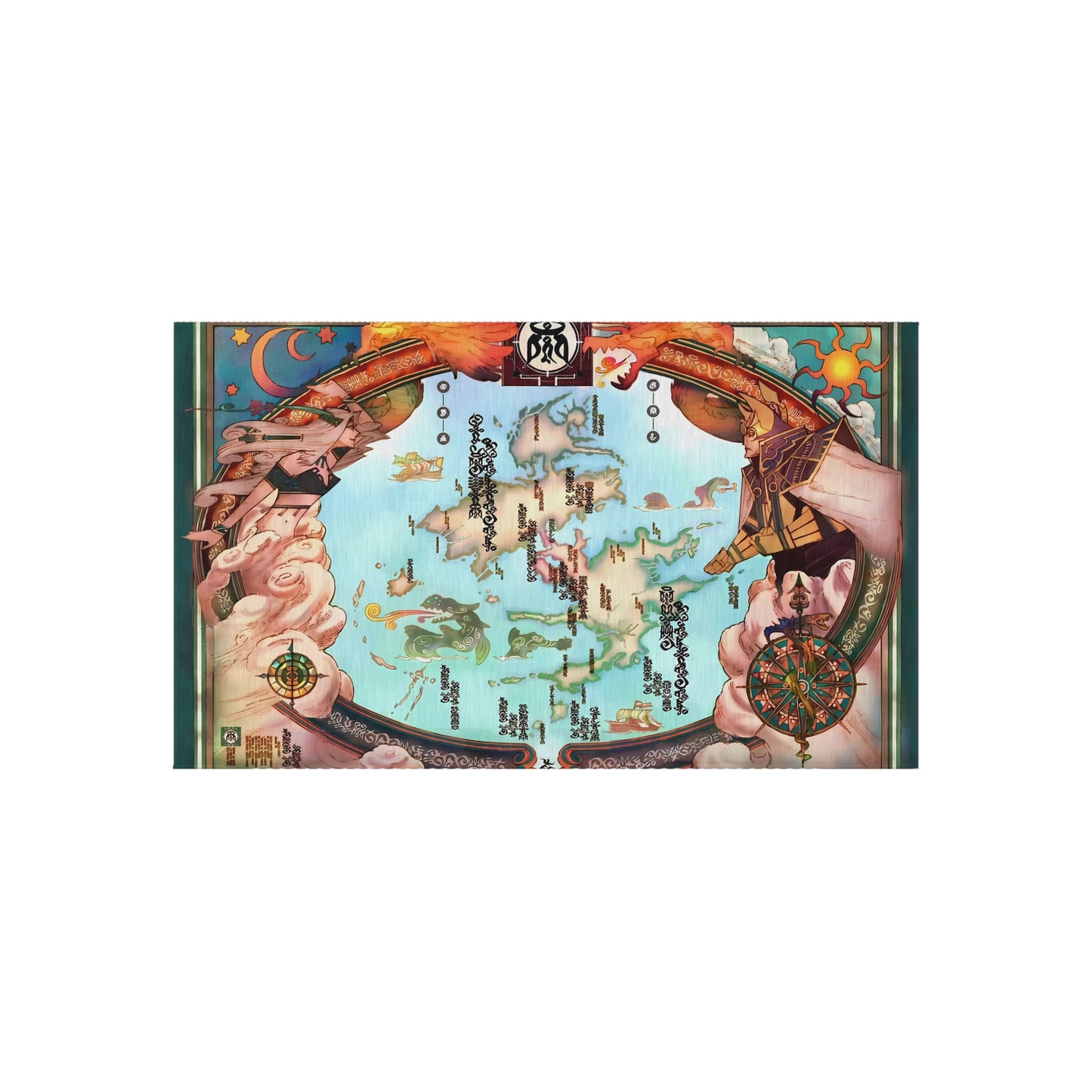 Spira Map - Final Fantasy X Outdoor Rug 24'' to 84''