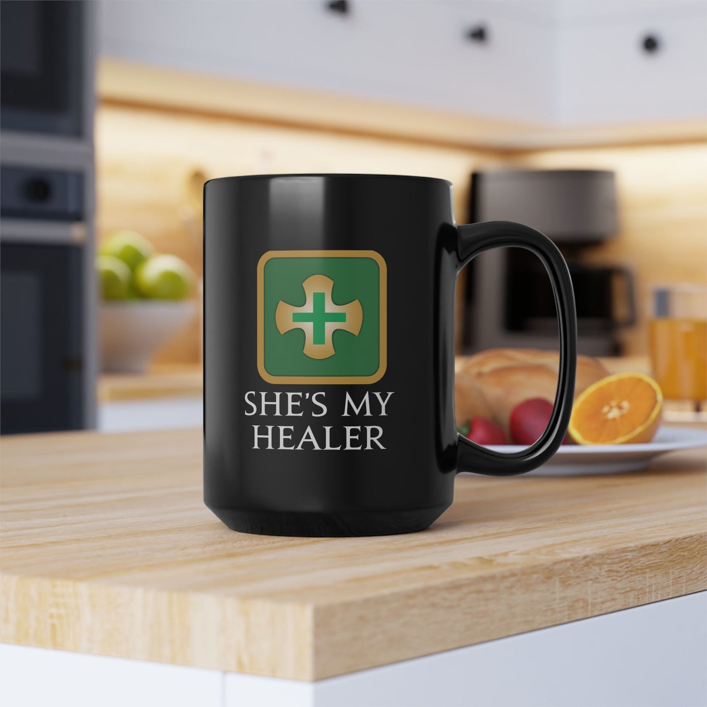 She's my Healer - For your special girl in FFXIV 11oz & 15oz Black Mug