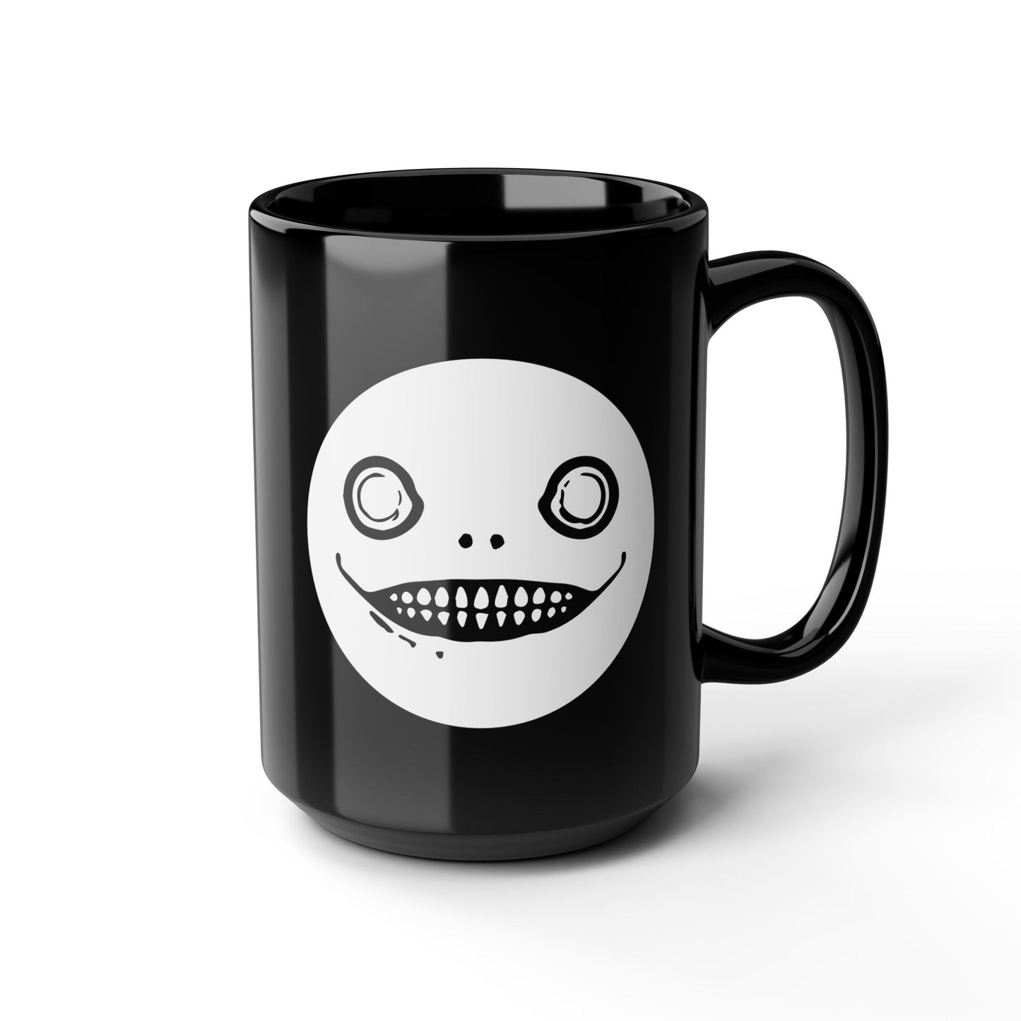 Emil / Yoko Taro face maks NieR Series 11 & 15oz Black Mug