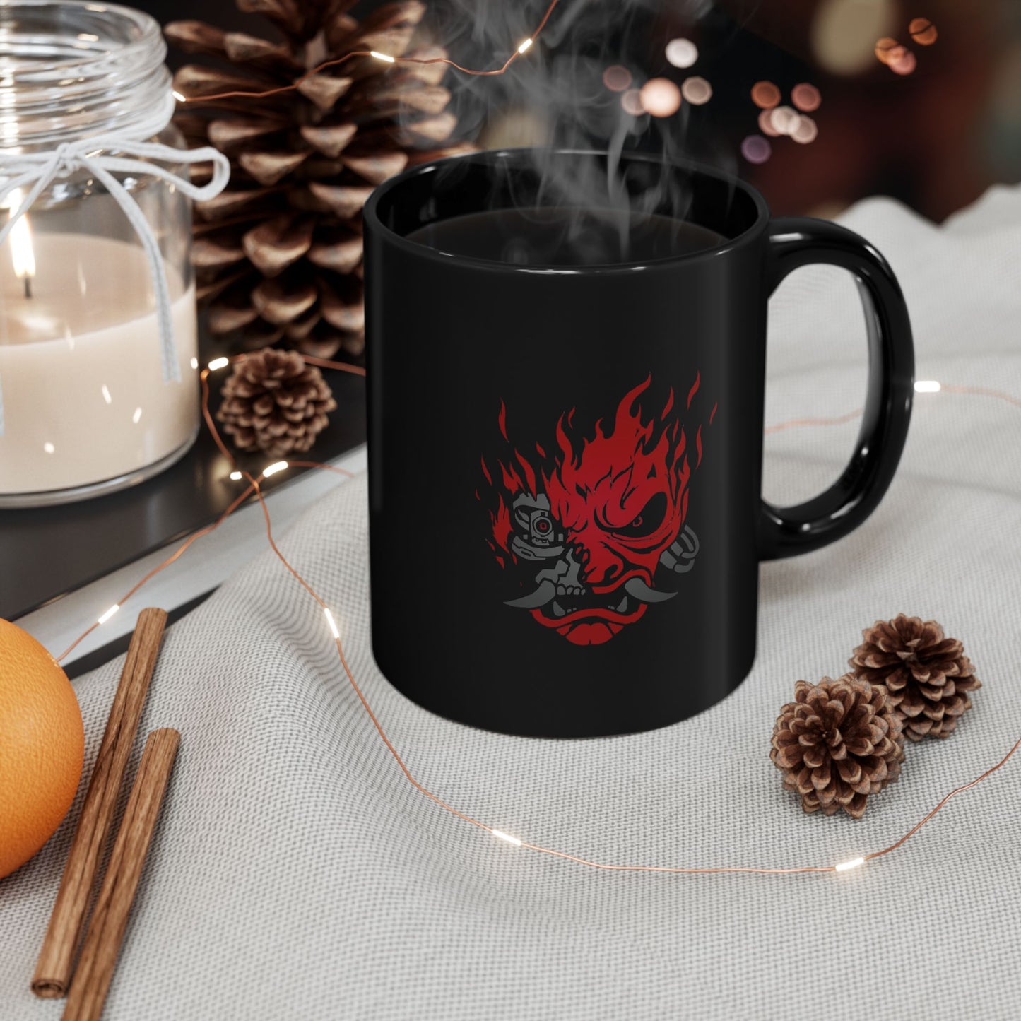 Onicyborg Cyberpunk 2077 11 &15oz Black Mug