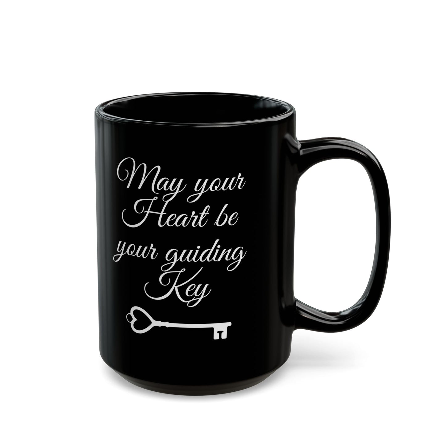 May your Heart be your guiding Key - Kingdom Hearts 11 & 15oz Black Mug
