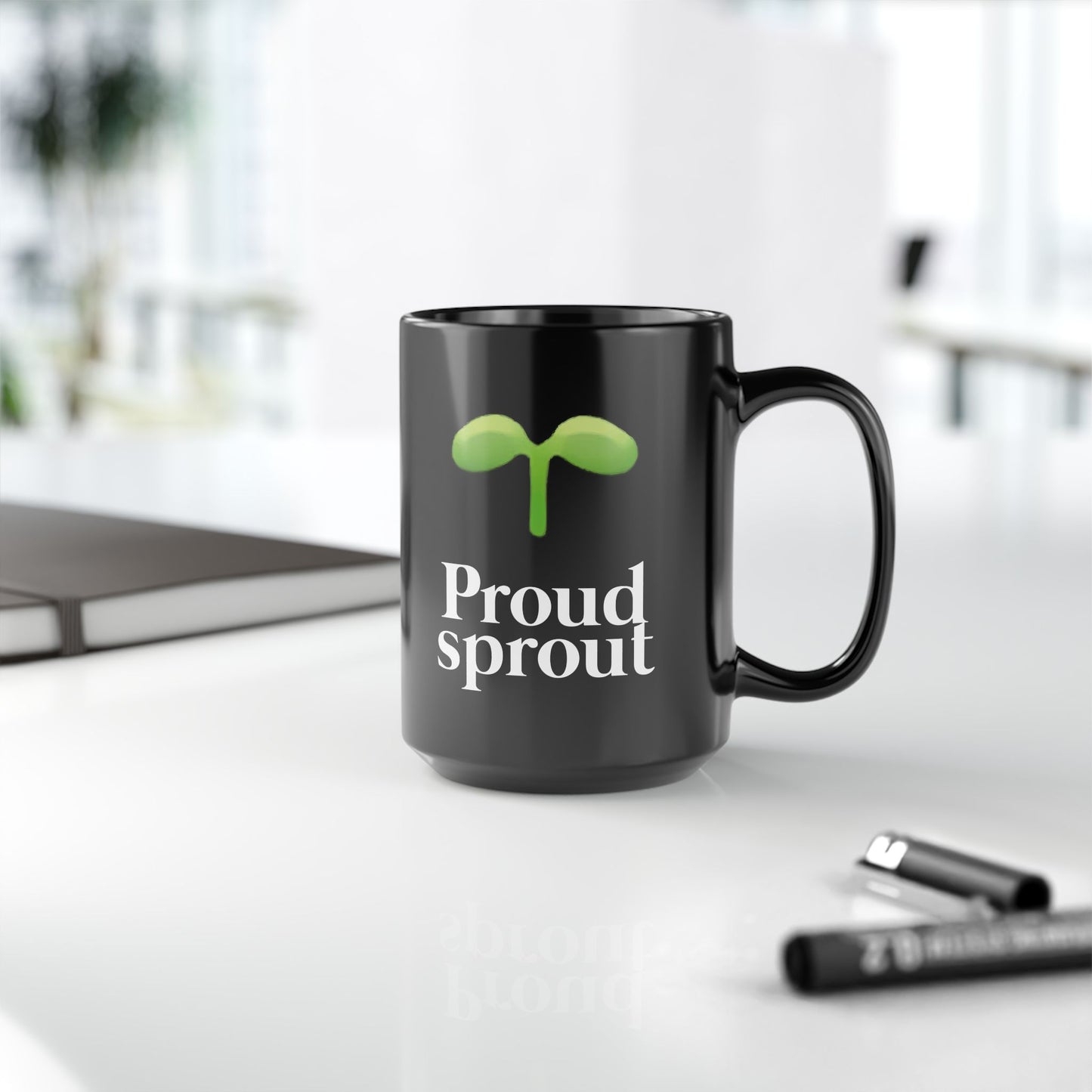 Proud Sprout - For starters in Eorzea FFXIV 11 & 15oz Black Mug
