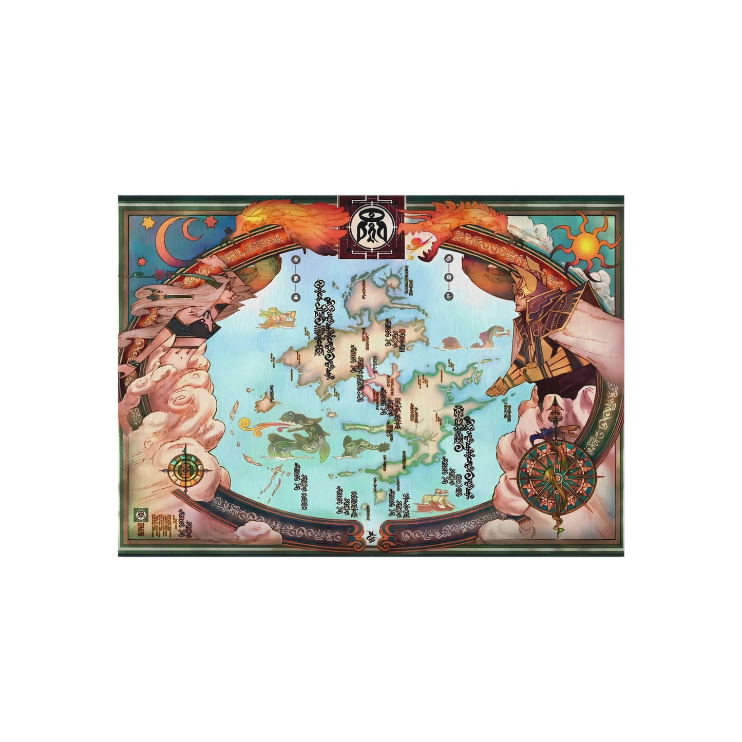 Spira Map - Final Fantasy X Outdoor Rug 24'' to 84''