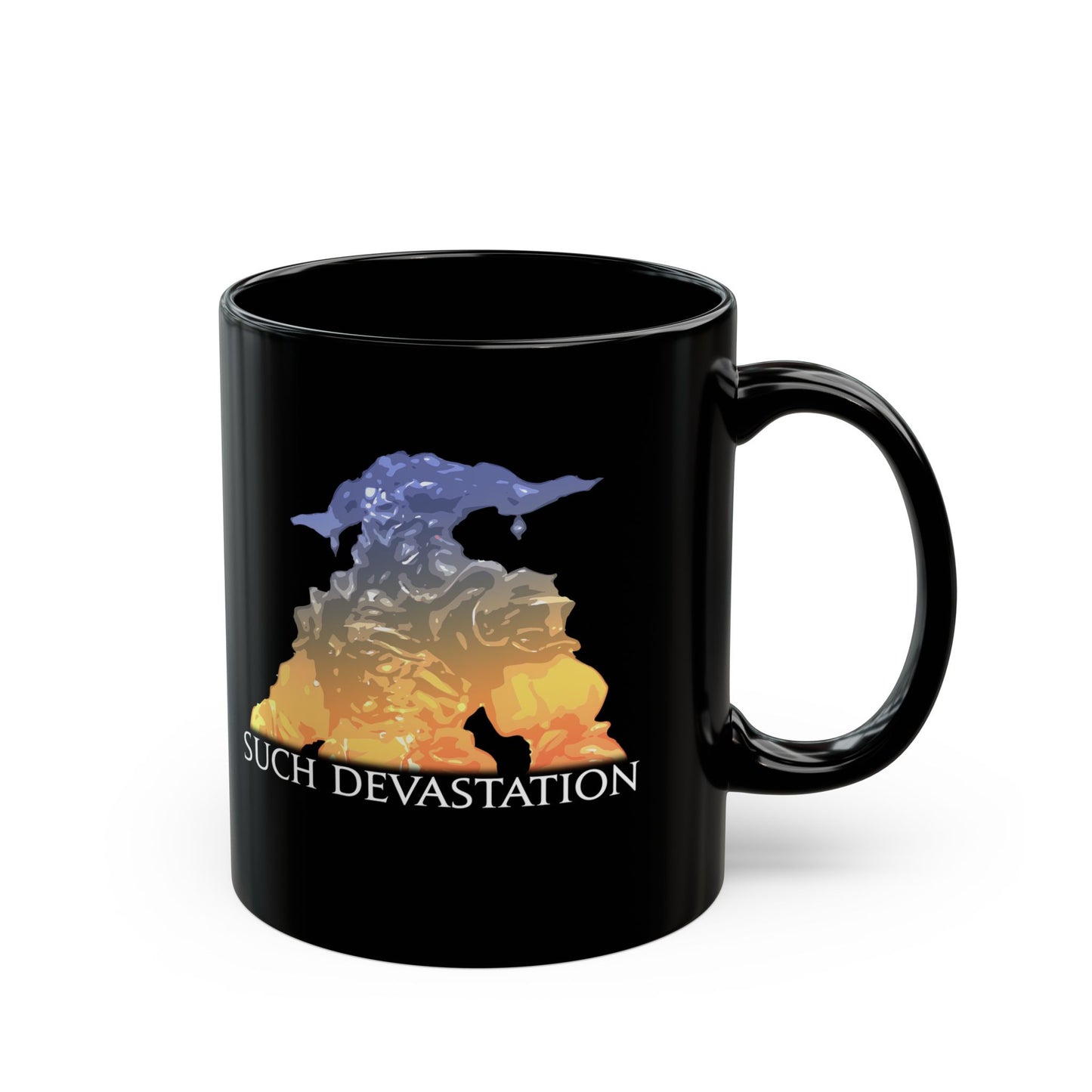 Such devastation FFXIV meme 11oz & 15oz Black Mug