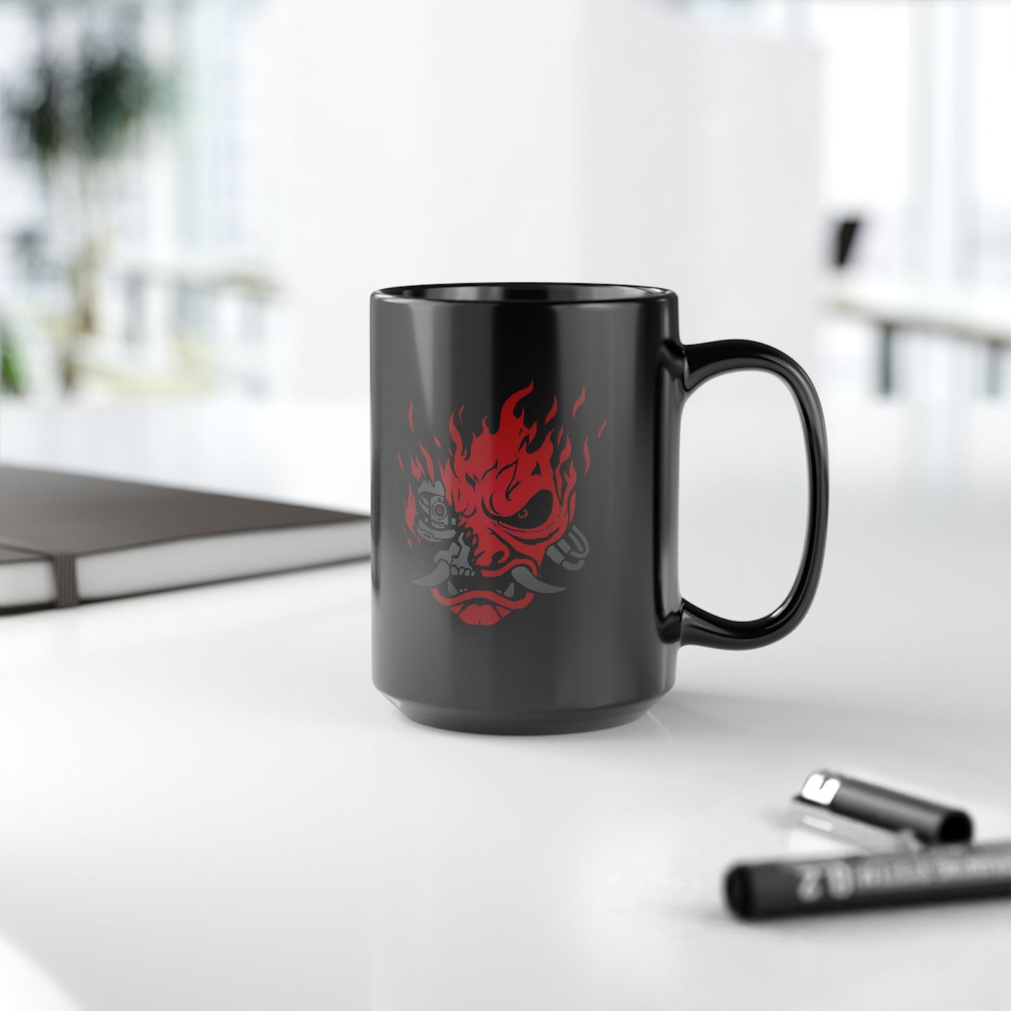 Onicyborg Cyberpunk 2077 11 &15oz Black Mug