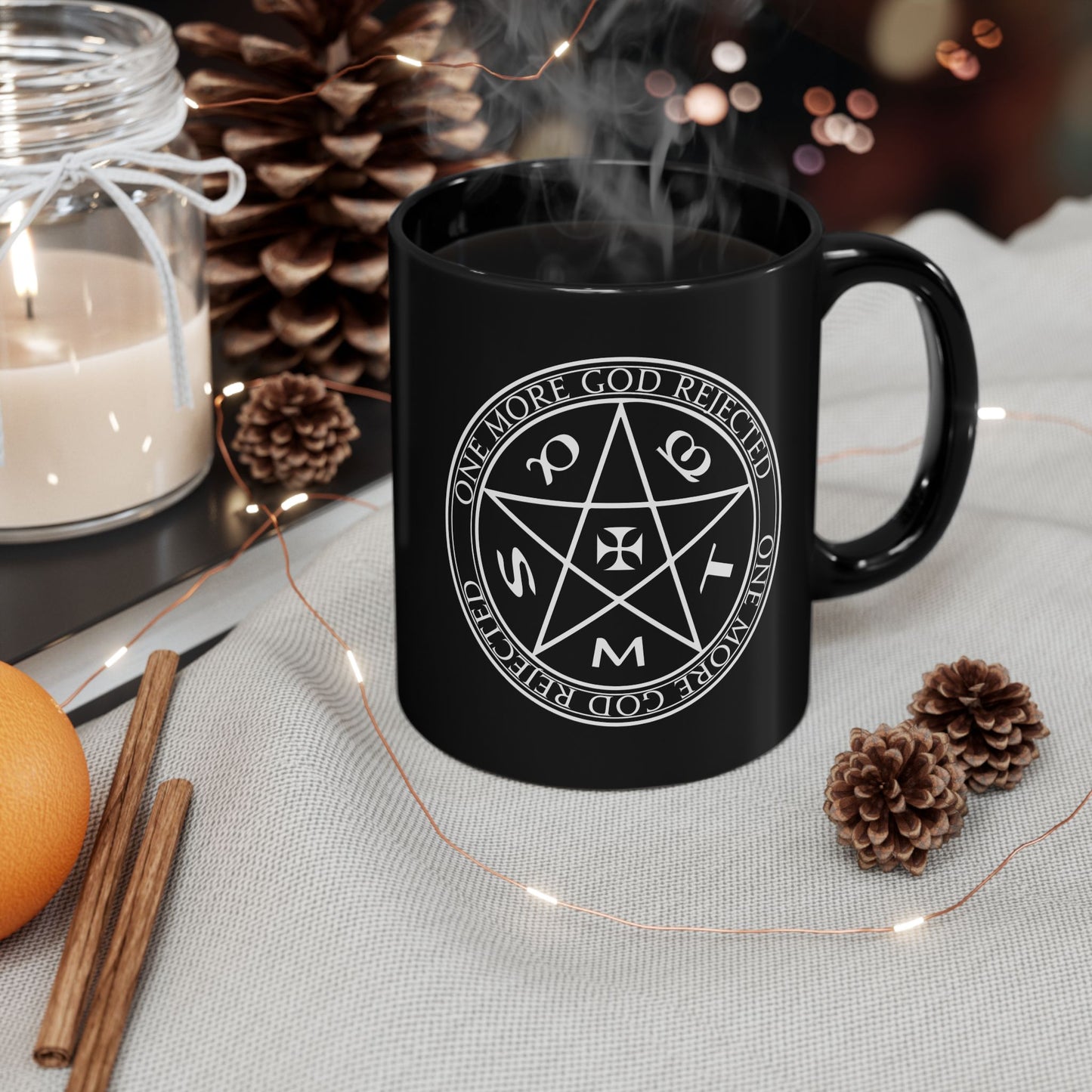 One More God Rejected - Shin Megami Tensei 11 & 15oz Black Mug