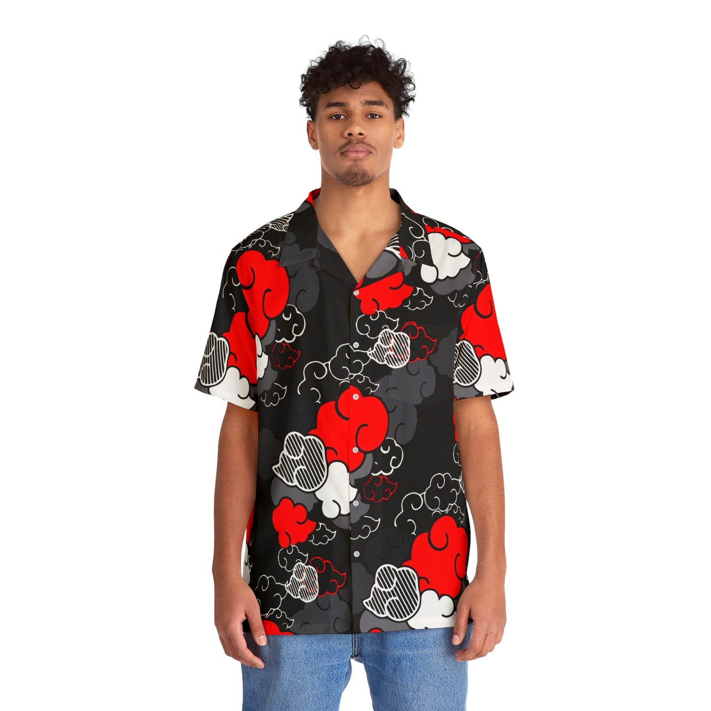 Akatsuki Naruto pattern Hawaiian style Shirt