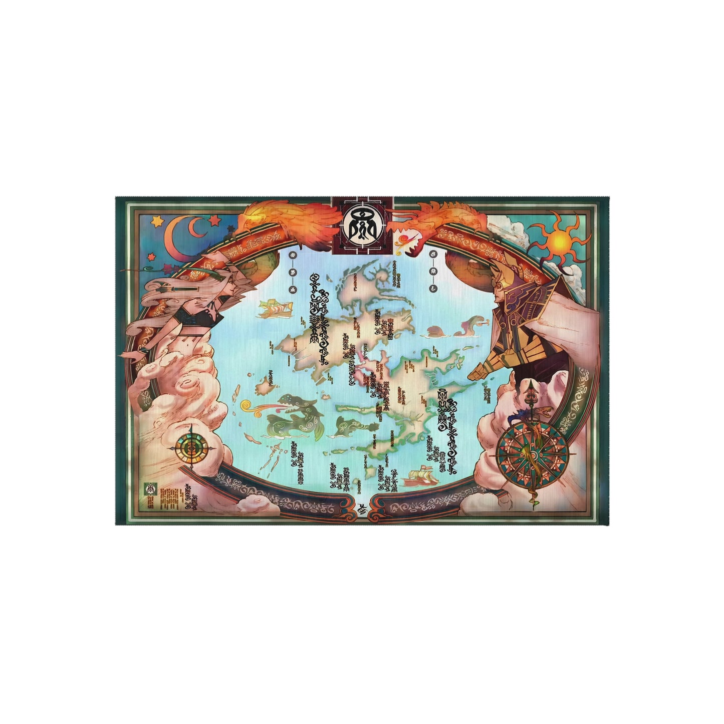 Spira Map - Final Fantasy X Outdoor Rug 24'' to 84''