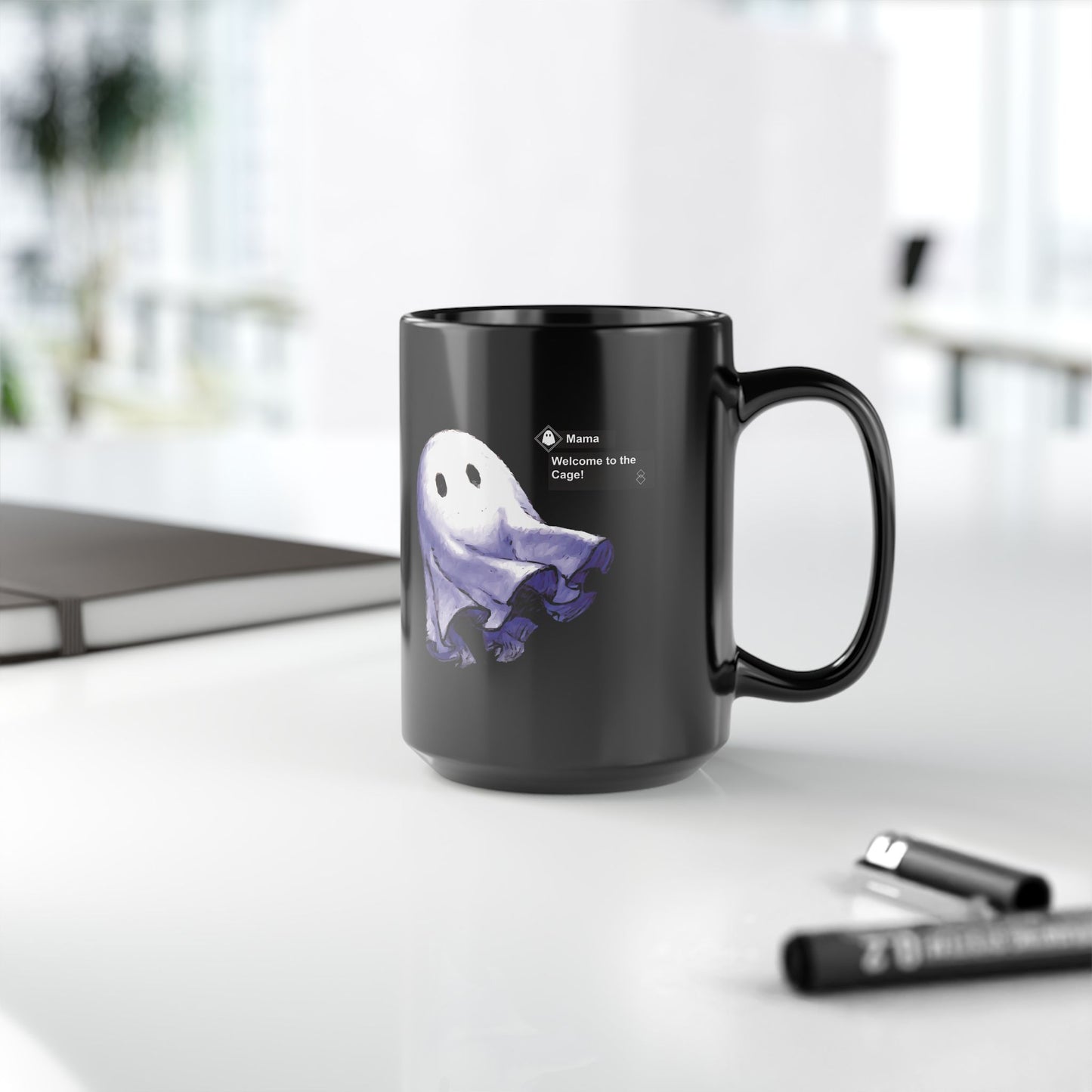 Mama Welcomes you to the NieR Reincarnation Cage - 11oz & 15oz Black Mug