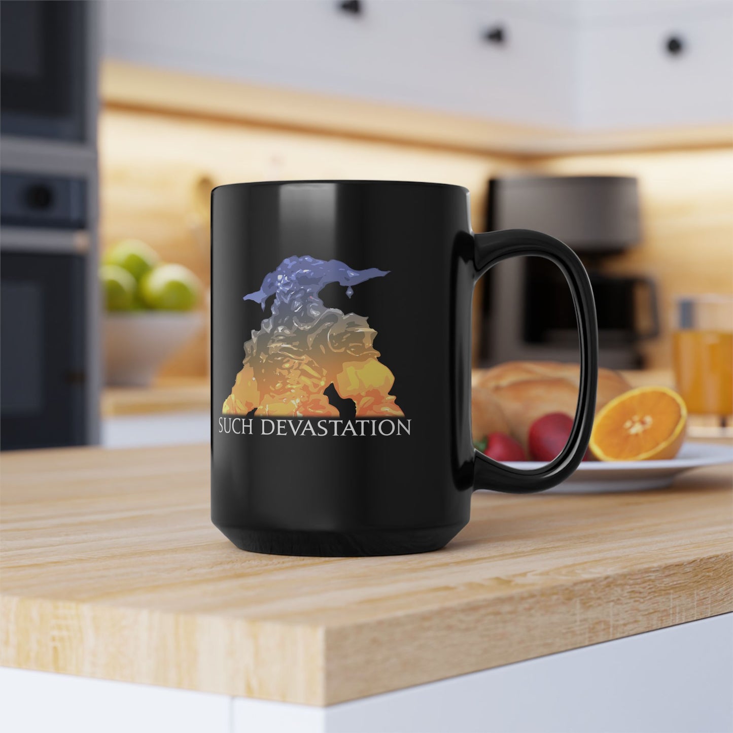 Such devastation FFXIV meme 11oz & 15oz Black Mug