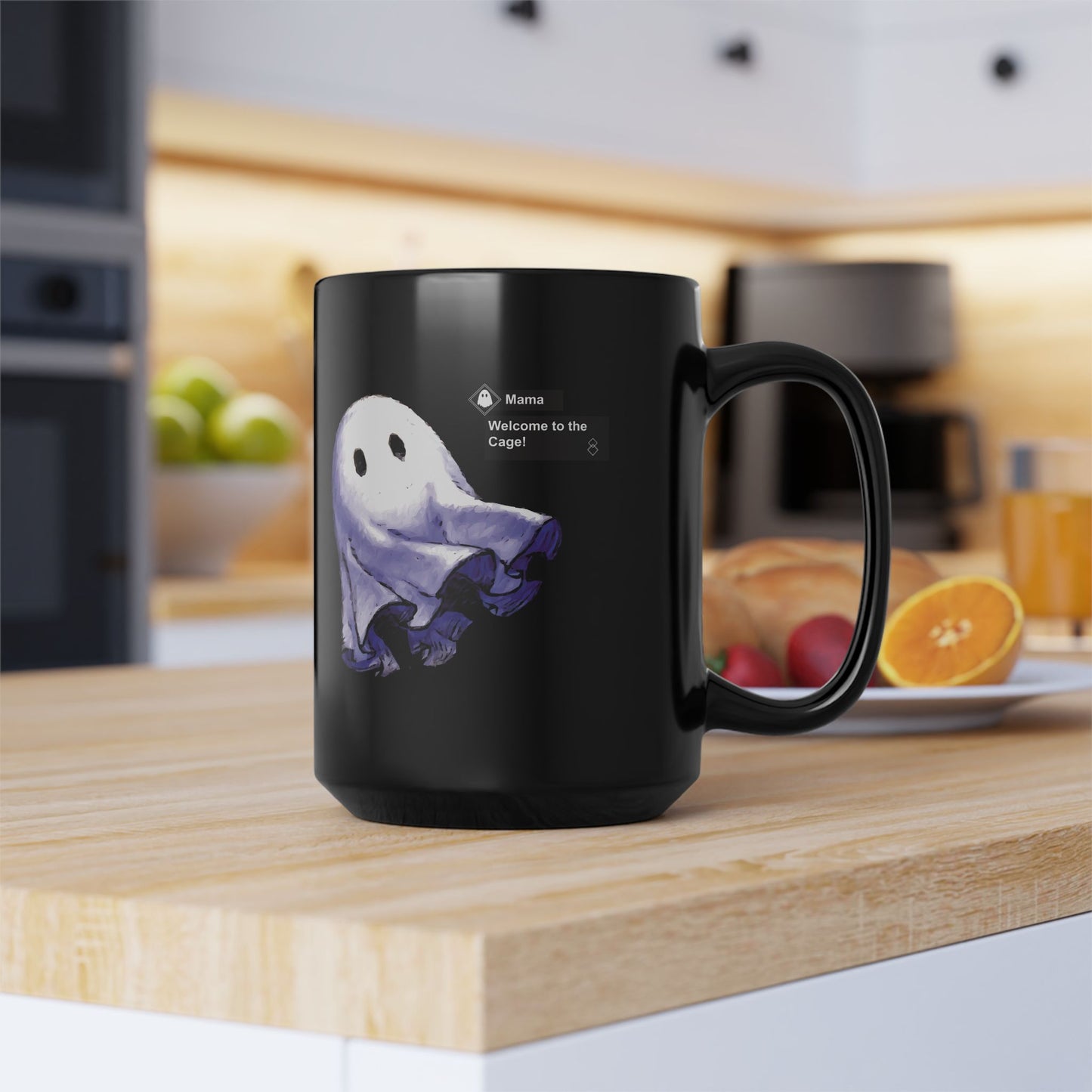 Mama Welcomes you to the NieR Reincarnation Cage - 11oz & 15oz Black Mug