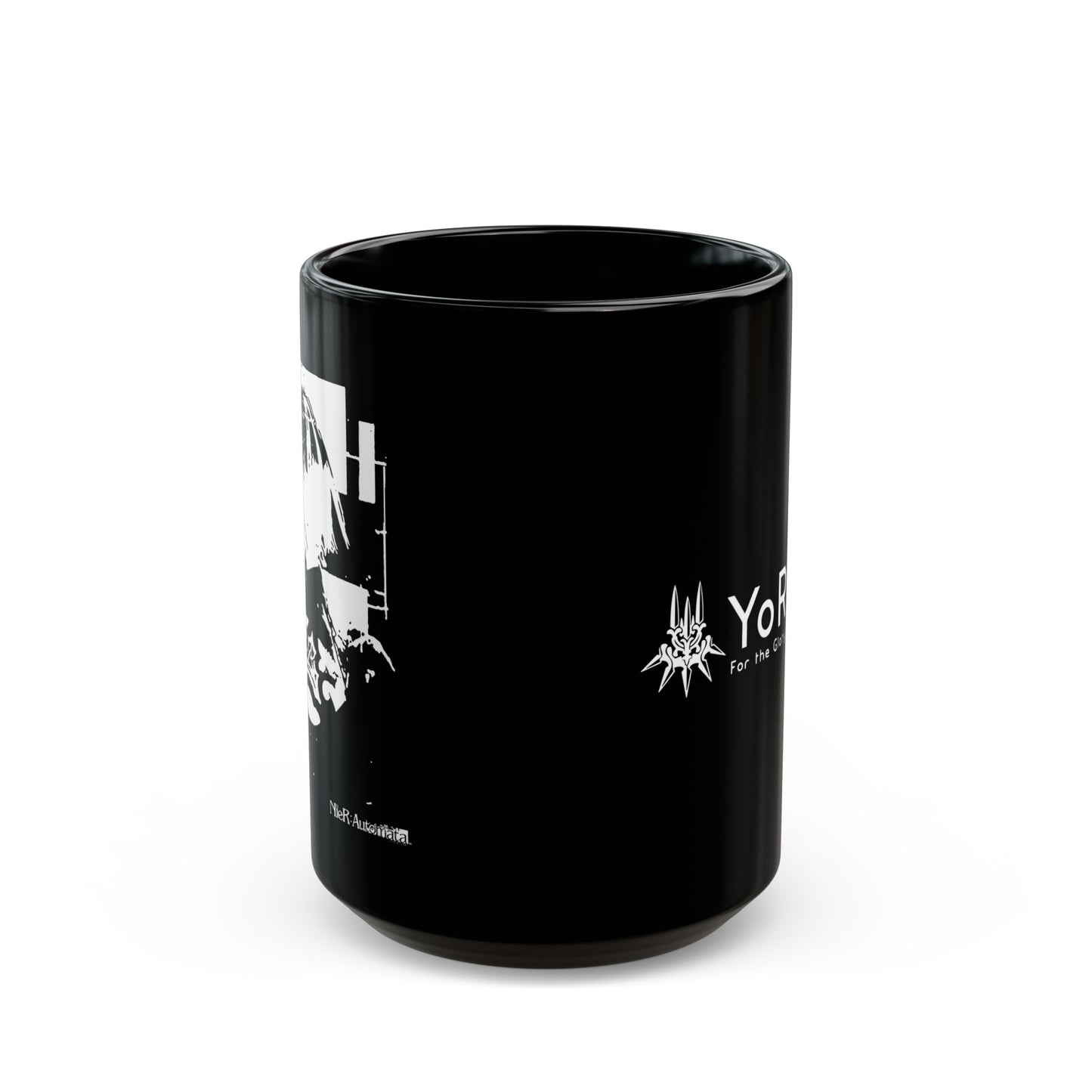 NieR Automata 2B YoRHa 11 & 15oz Black Mug