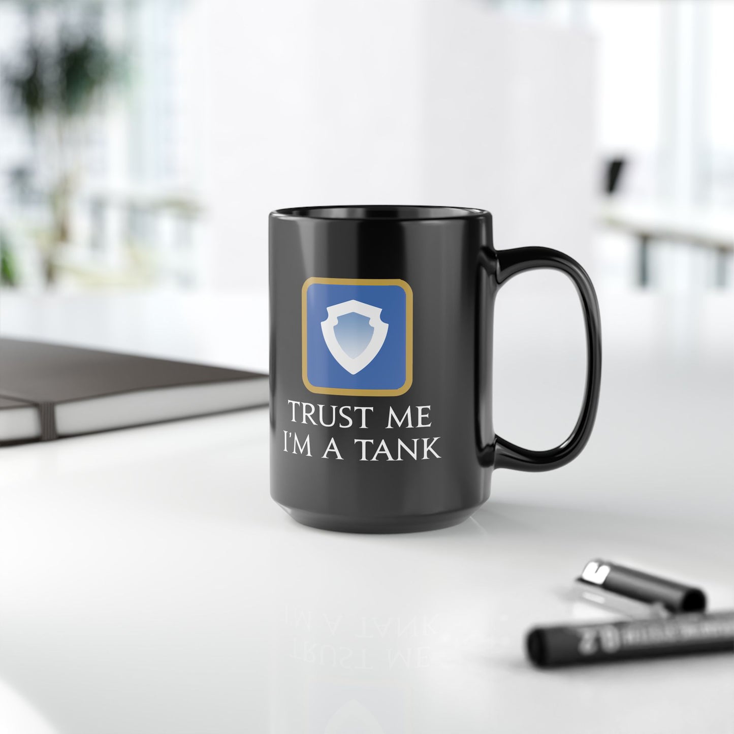Trust me I'm a Tank FFXIV 11 & 15oz Black Mug