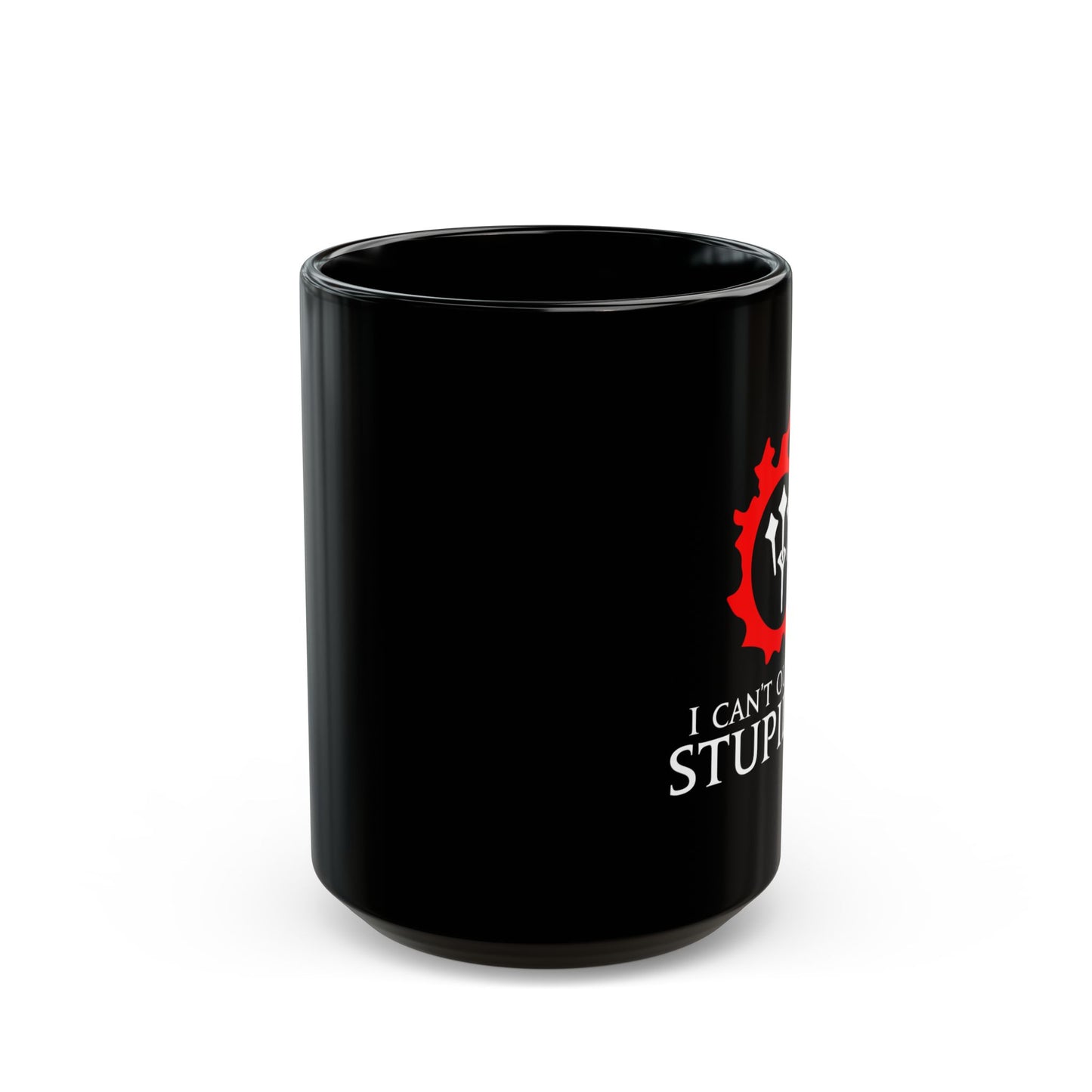 Sage - I can't out-heal Stupidity FFXIV 15oz & 11oz Black Mug