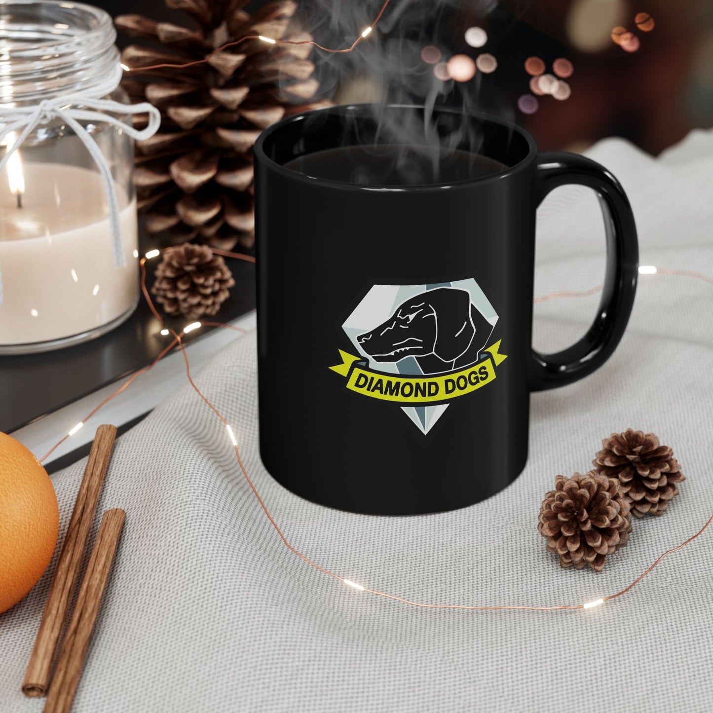 Diamond Dogs - Metal Gear V 11 & 15oz Black Mug