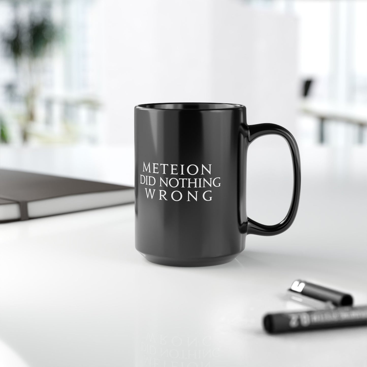 Meteion did nothing wrong FFXIV 11oz & 15oz Black Mug
