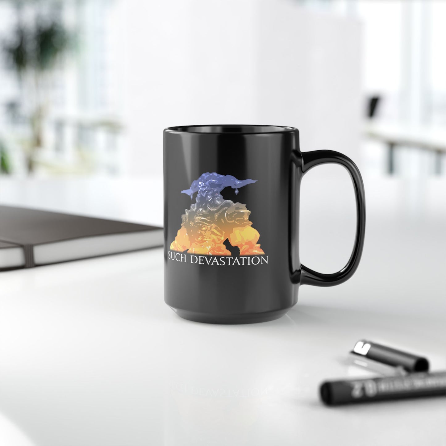 Such devastation FFXIV meme 11oz & 15oz Black Mug