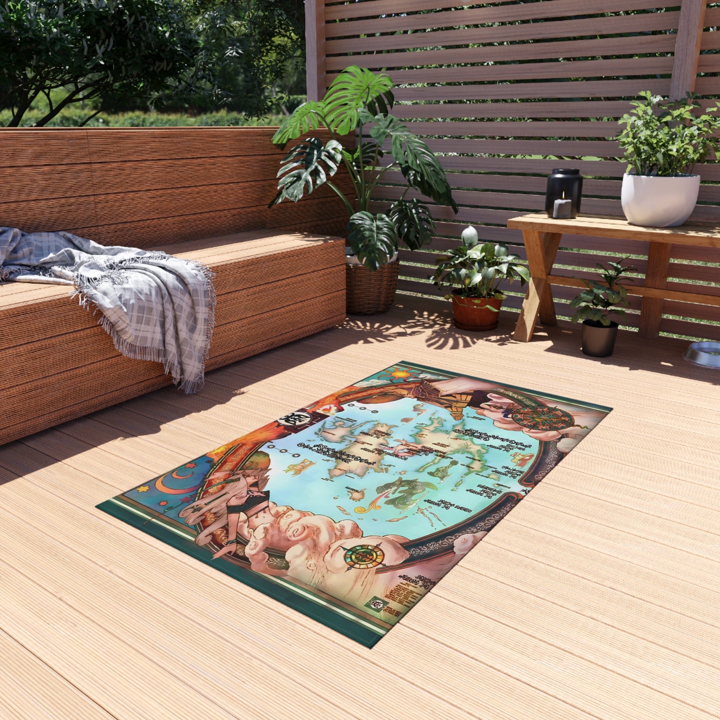 Spira Map - Final Fantasy X Outdoor Rug 24'' to 84''