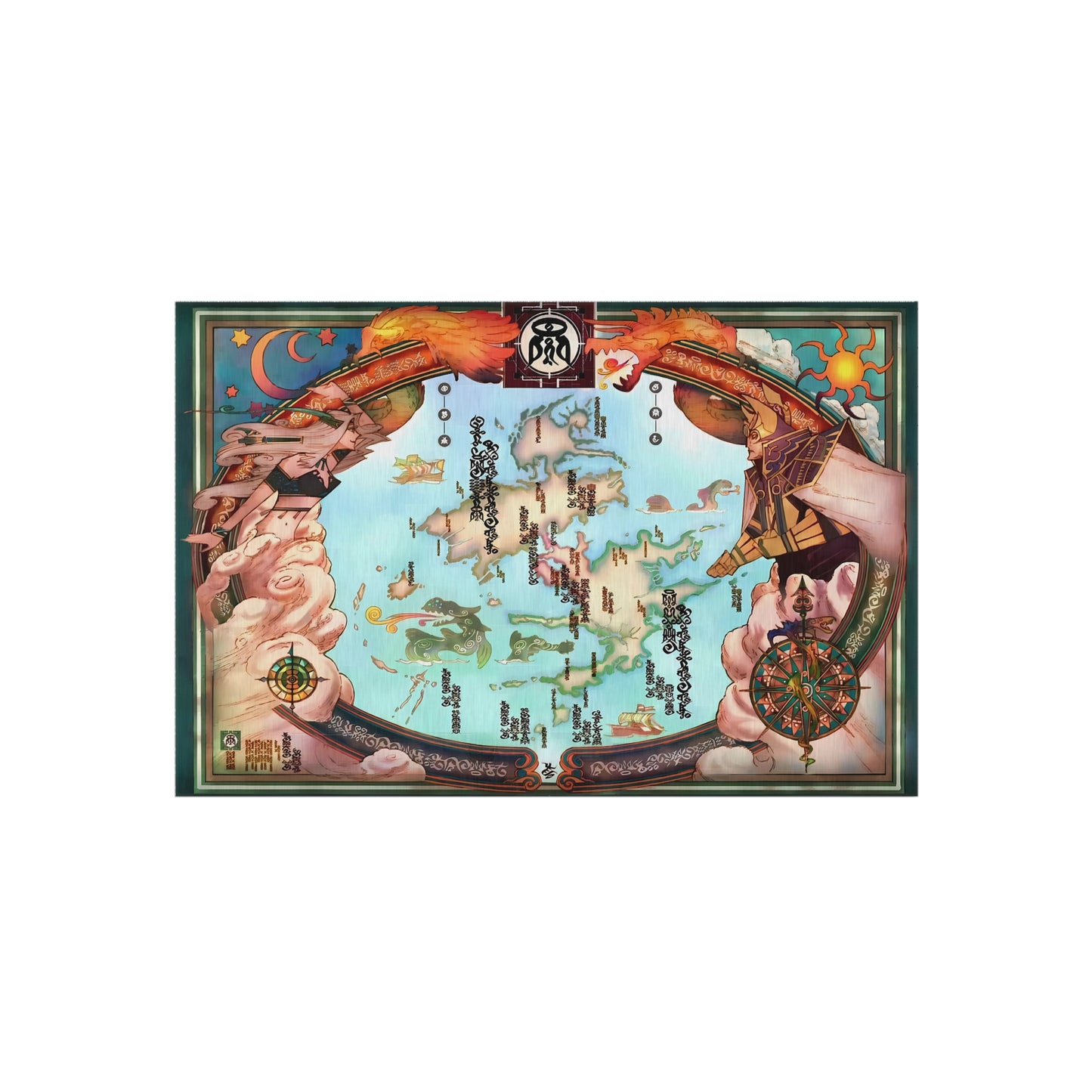 Spira Map - Final Fantasy X Outdoor Rug 24'' to 84''