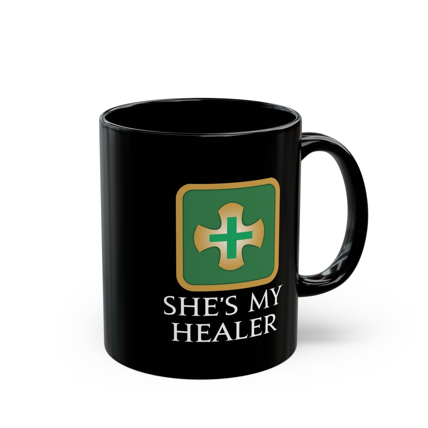 She's my Healer - For your special girl in FFXIV 11oz & 15oz Black Mug