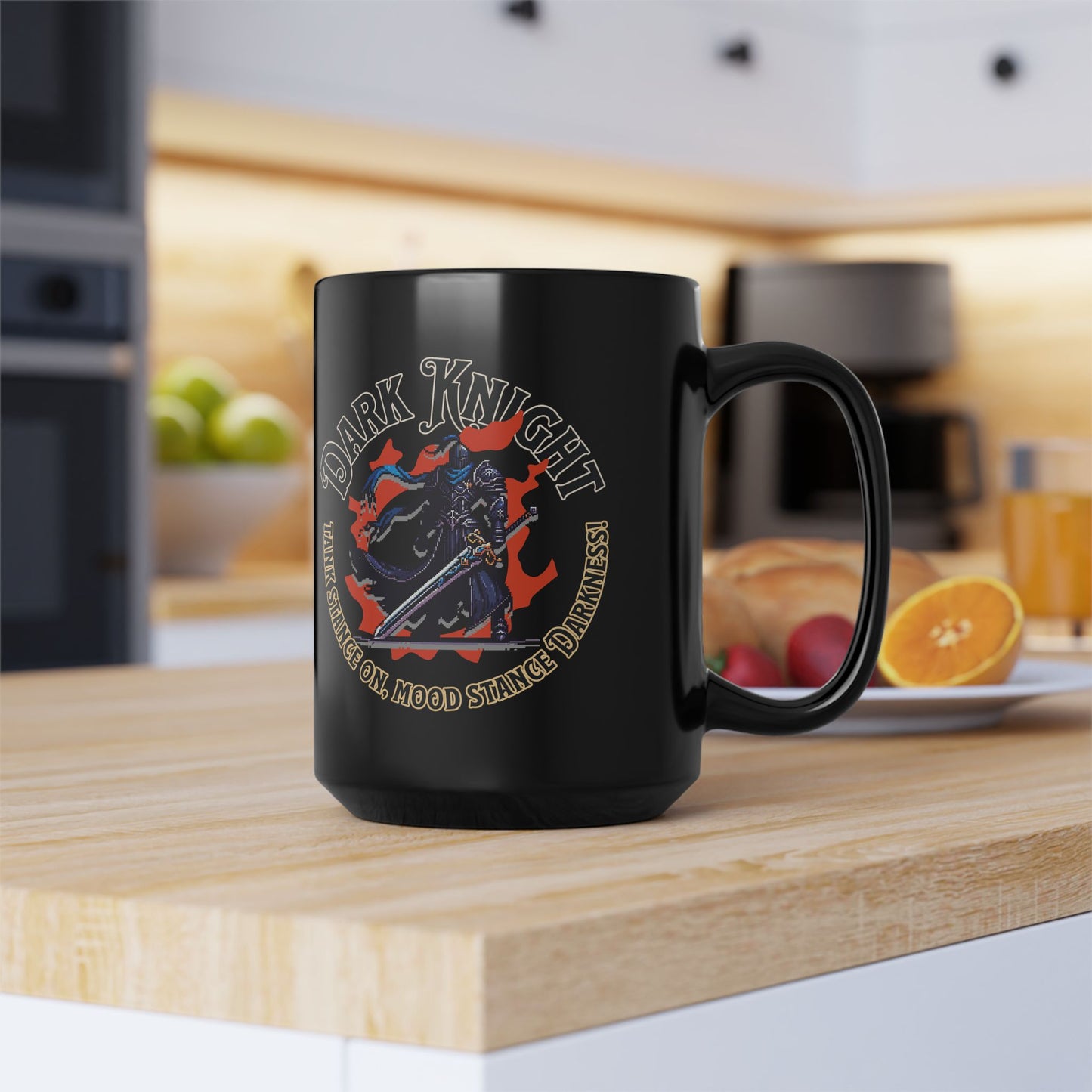 Dark Knight Tank stance on, Mood stance DARKNESS! FFXIV 11oz & 15oz Black Mug