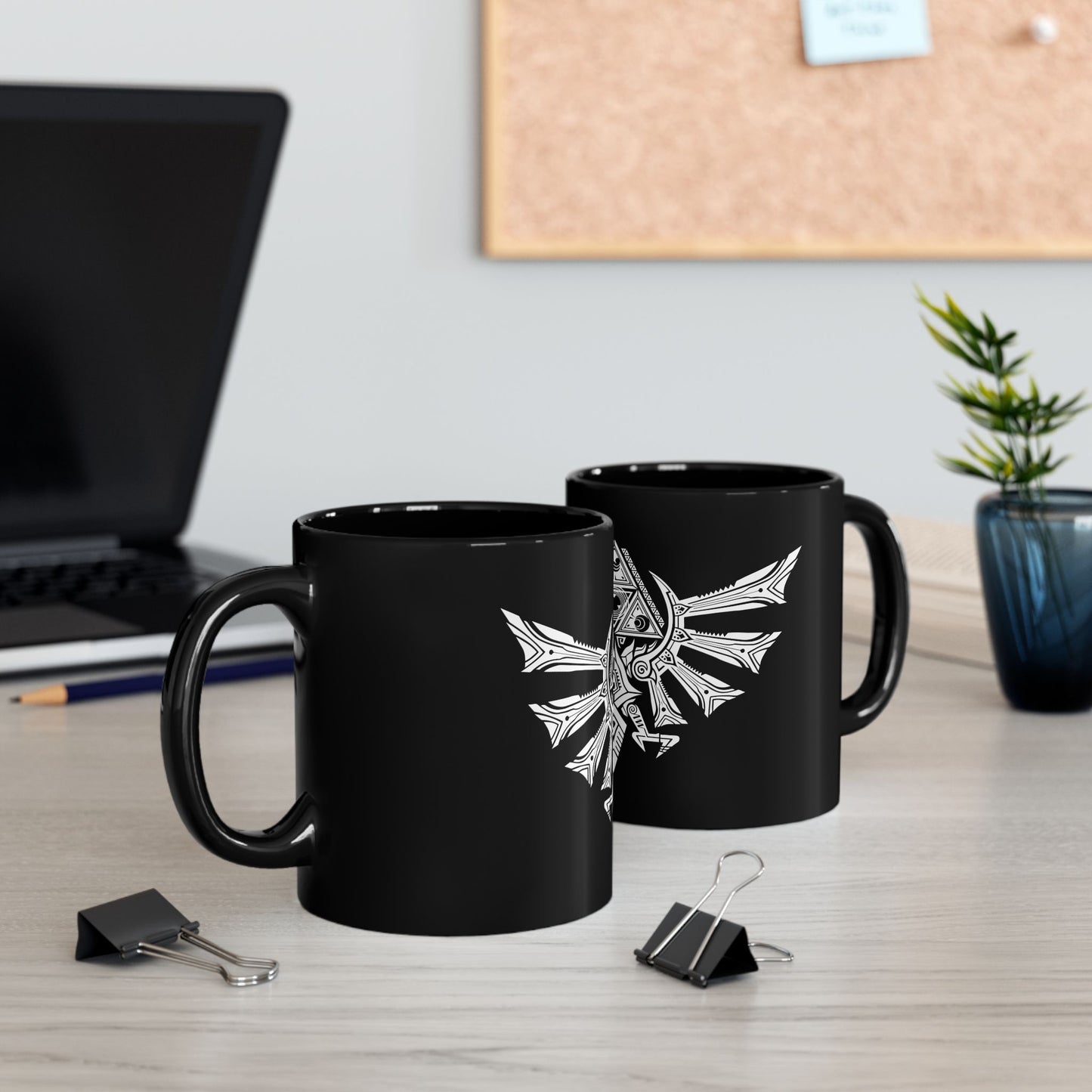 Triforce Eagle The Legend of Zelda 11 & 15oz Black Mug