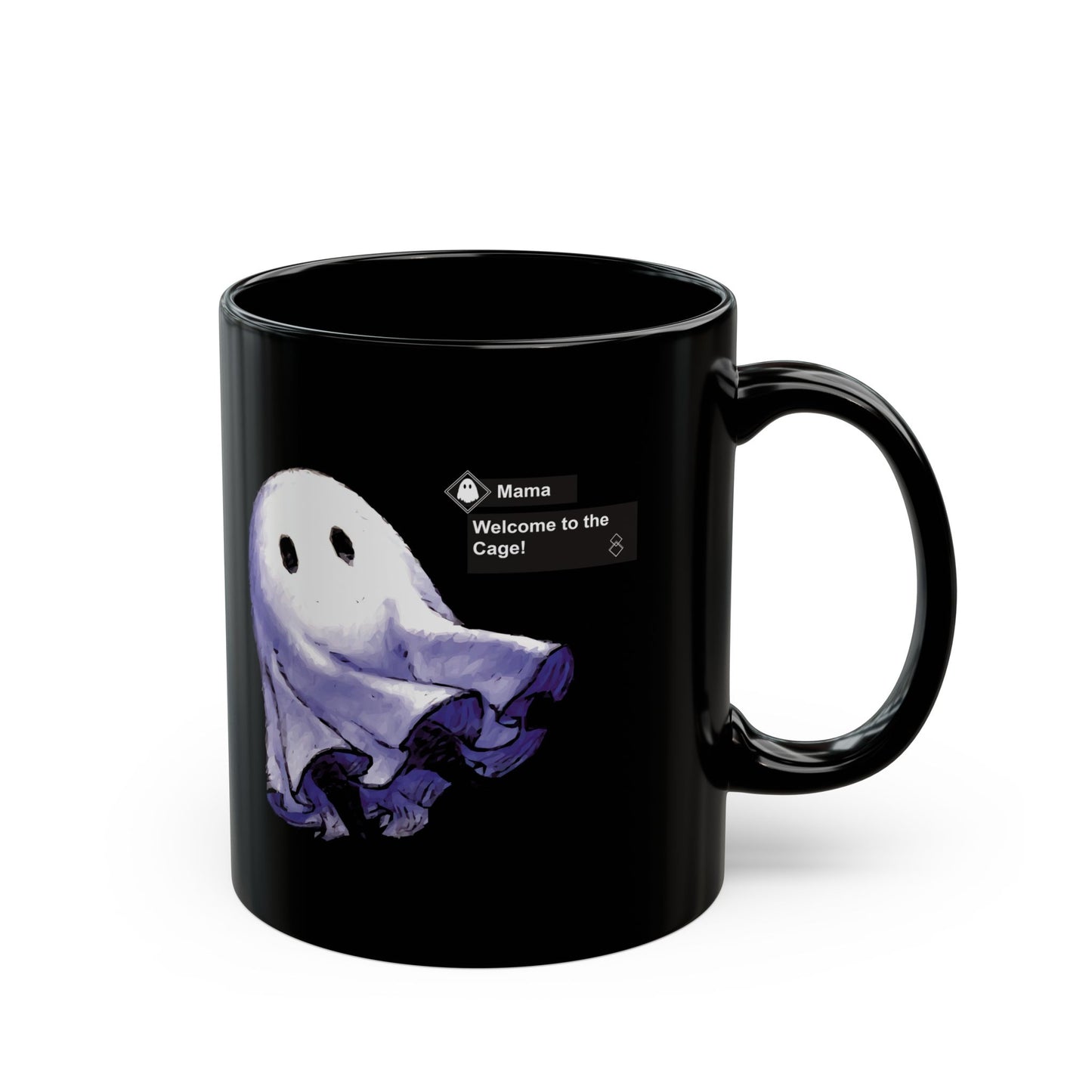 Mama Welcomes you to the NieR Reincarnation Cage - 11oz & 15oz Black Mug