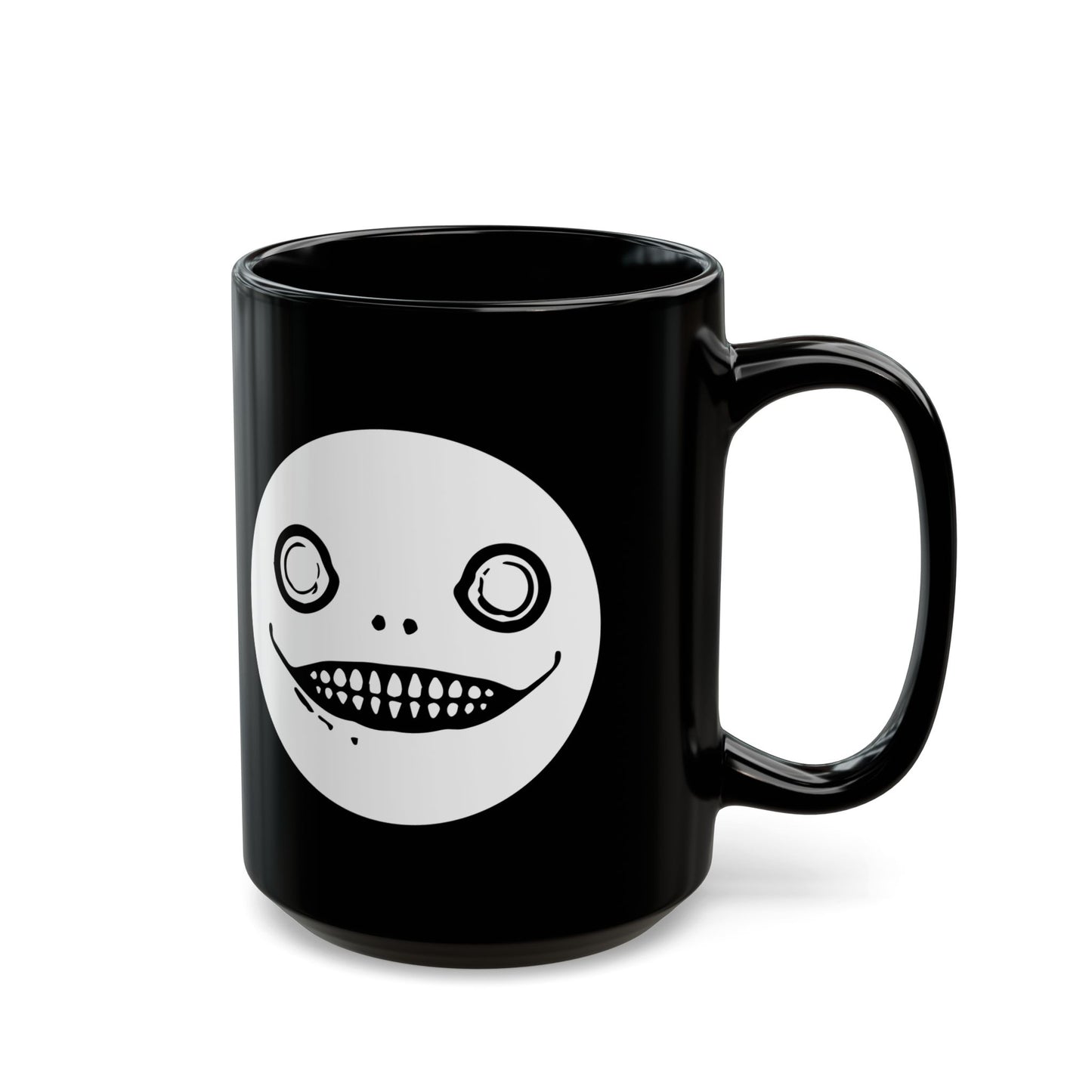 Emil / Yoko Taro face maks NieR Series 11 & 15oz Black Mug