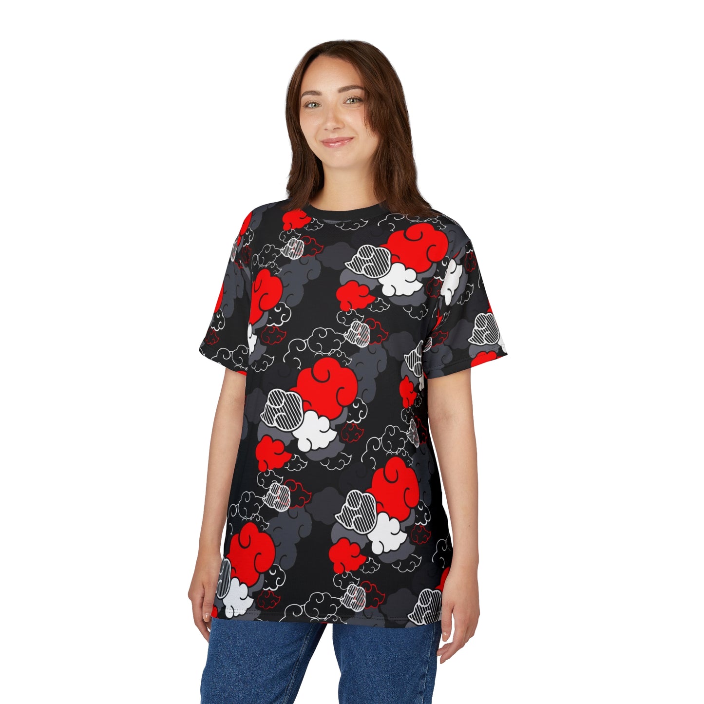 Akatsuki Naruto pattern T Shirt