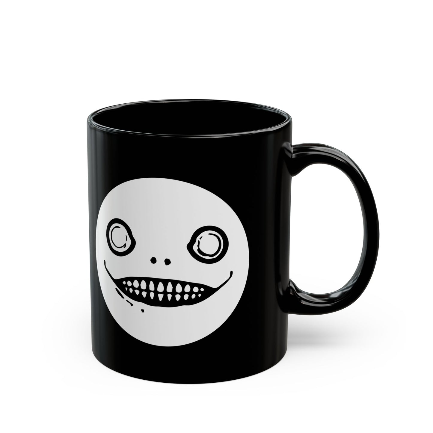 Emil / Yoko Taro face maks NieR Series 11 & 15oz Black Mug