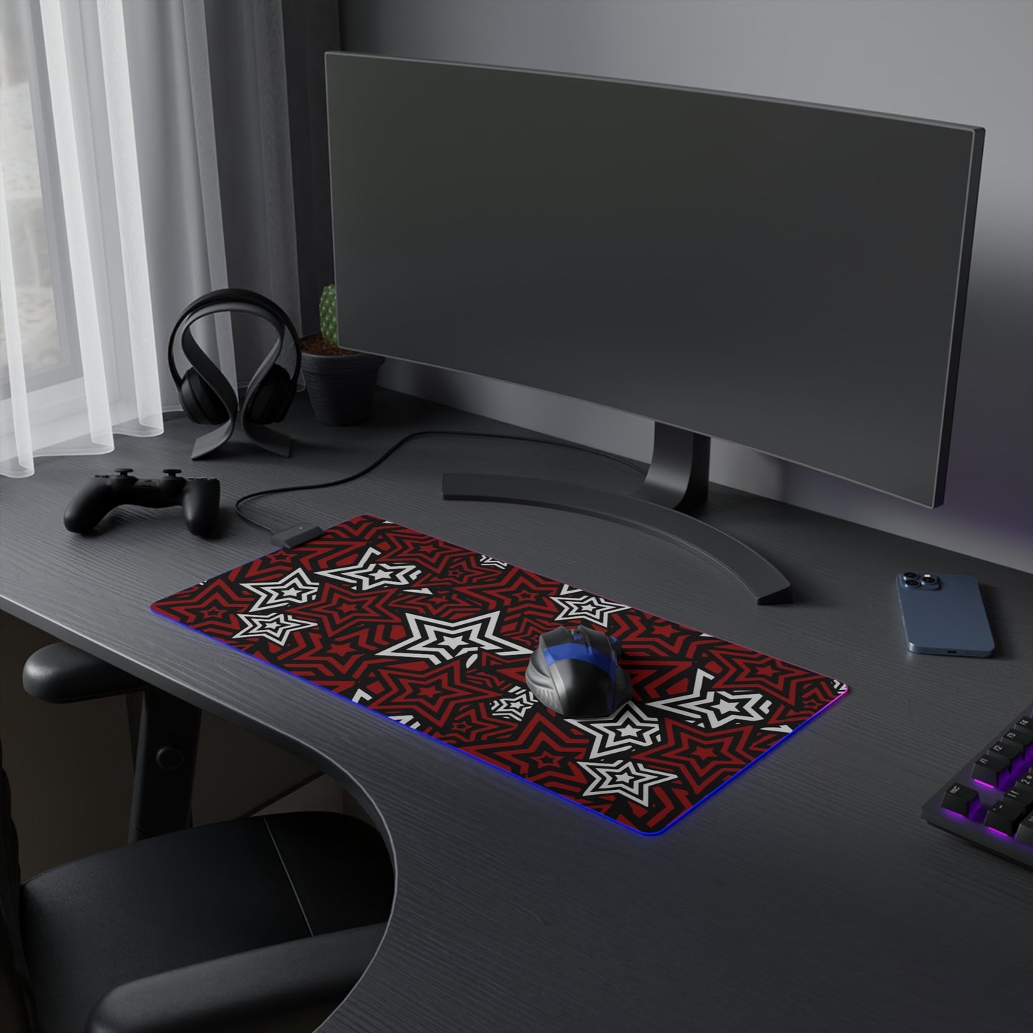 LED Gaming Mouse Pad - Persona 5 UI Design