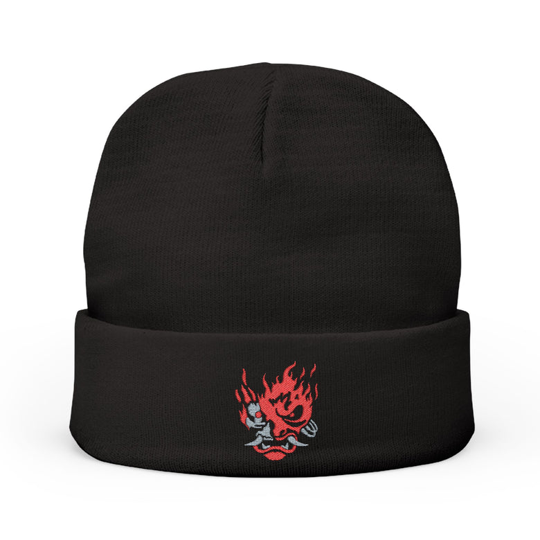 Onicyborg Cyberpunk 2077 Embroidered Beanie