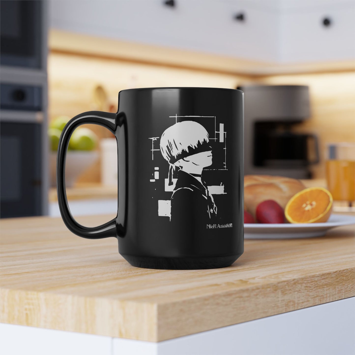 NieR Automata 9S YoRHa 11 & 15oz Black Mug