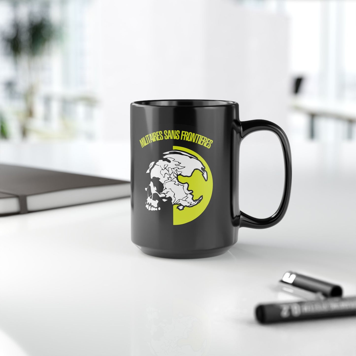 MSF Militaire sans Frontieres - Metal Gear 11 & 15 oz Black Mug