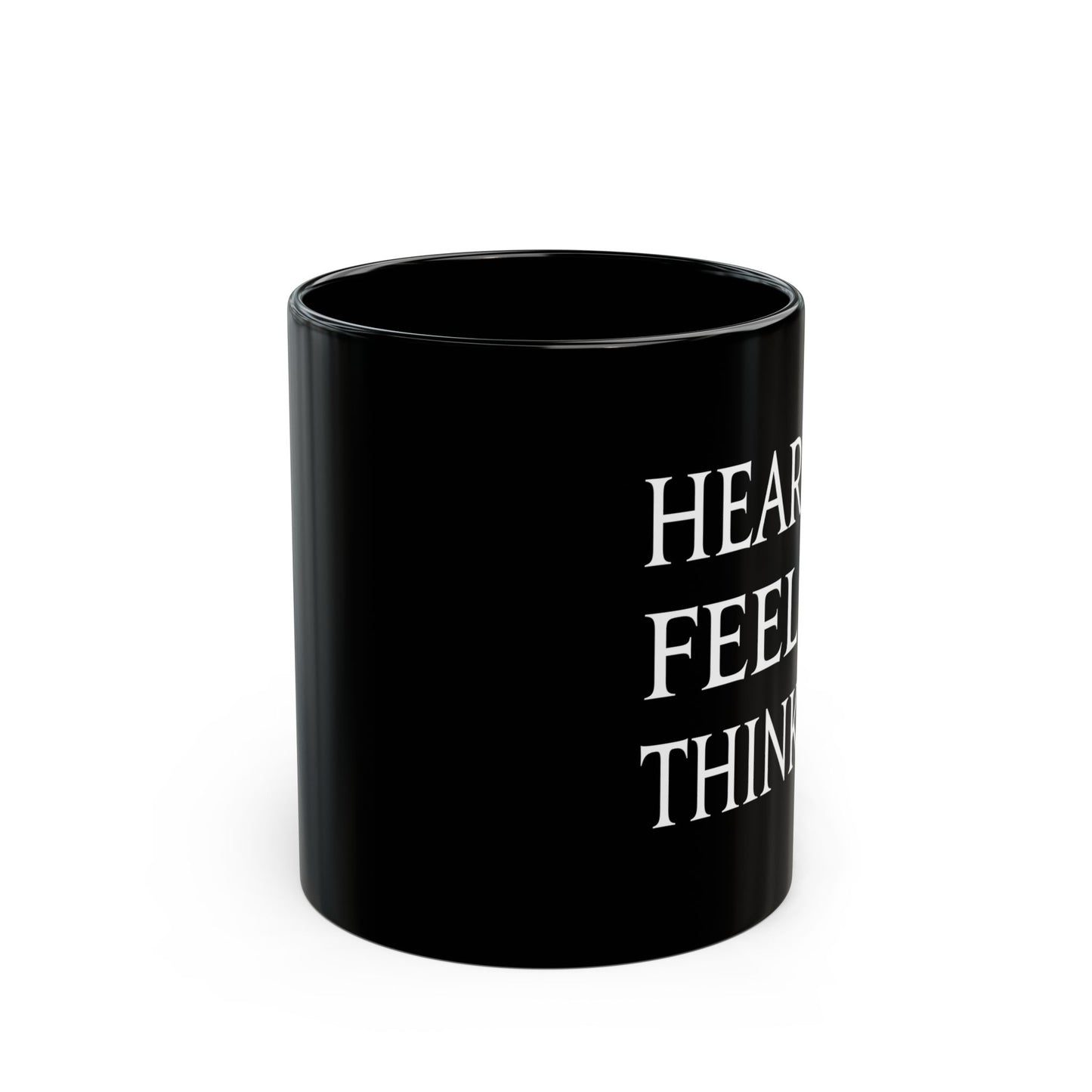 Hear Feel Think Hydaelyn FFXIV 11 & 15oz Black Mug