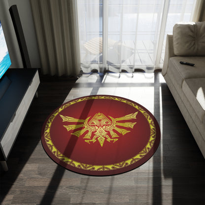 Legend of Zelda Triforce eagle Round Rug 60'' diameter