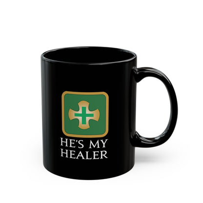 He's my Healer - For your special boy in FFXIV 11oz & 15oz Black Mug