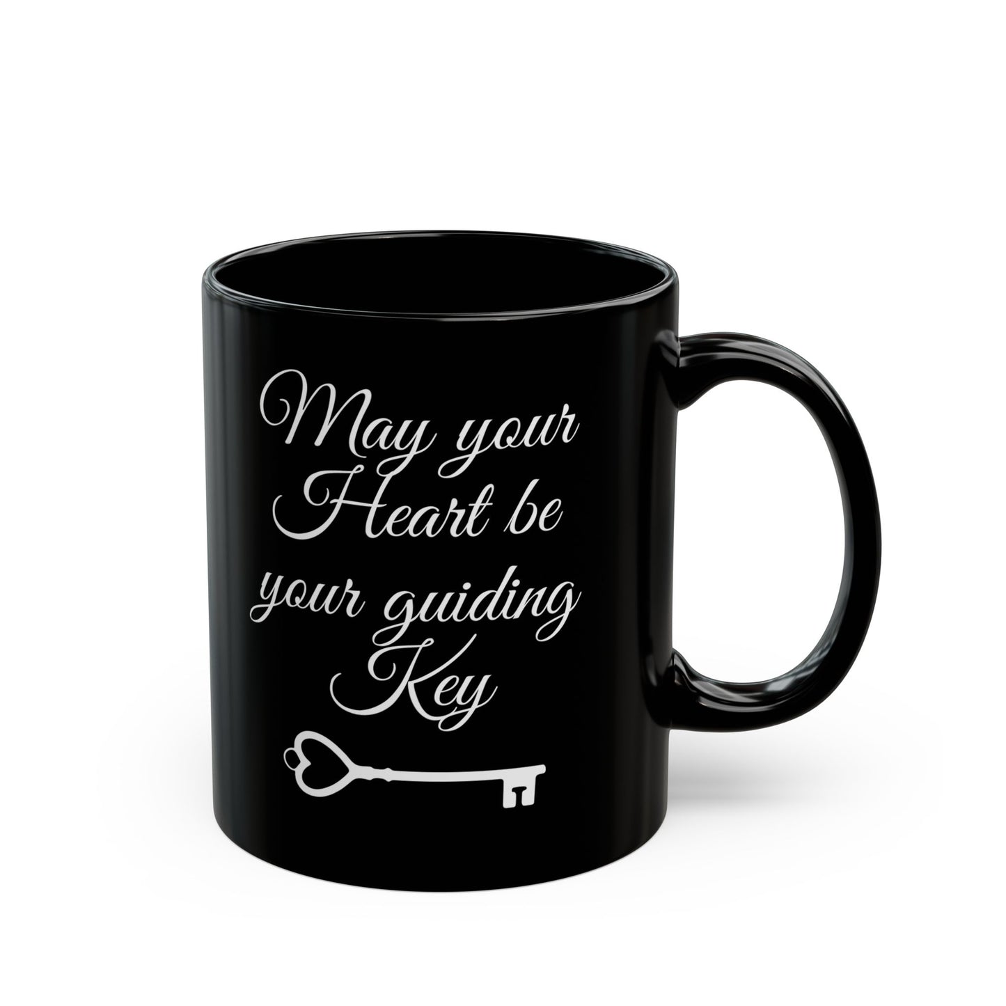 May your Heart be your guiding Key - Kingdom Hearts 11 & 15oz Black Mug