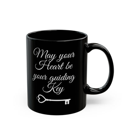 May your Heart be your guiding Key - Kingdom Hearts 11 & 15oz Black Mug