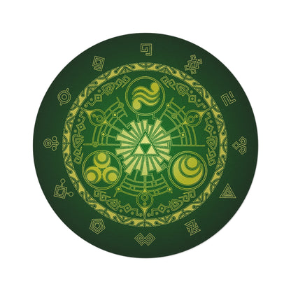 Legend of Zelda Ttriforce crest Round Rug 60'' diameter