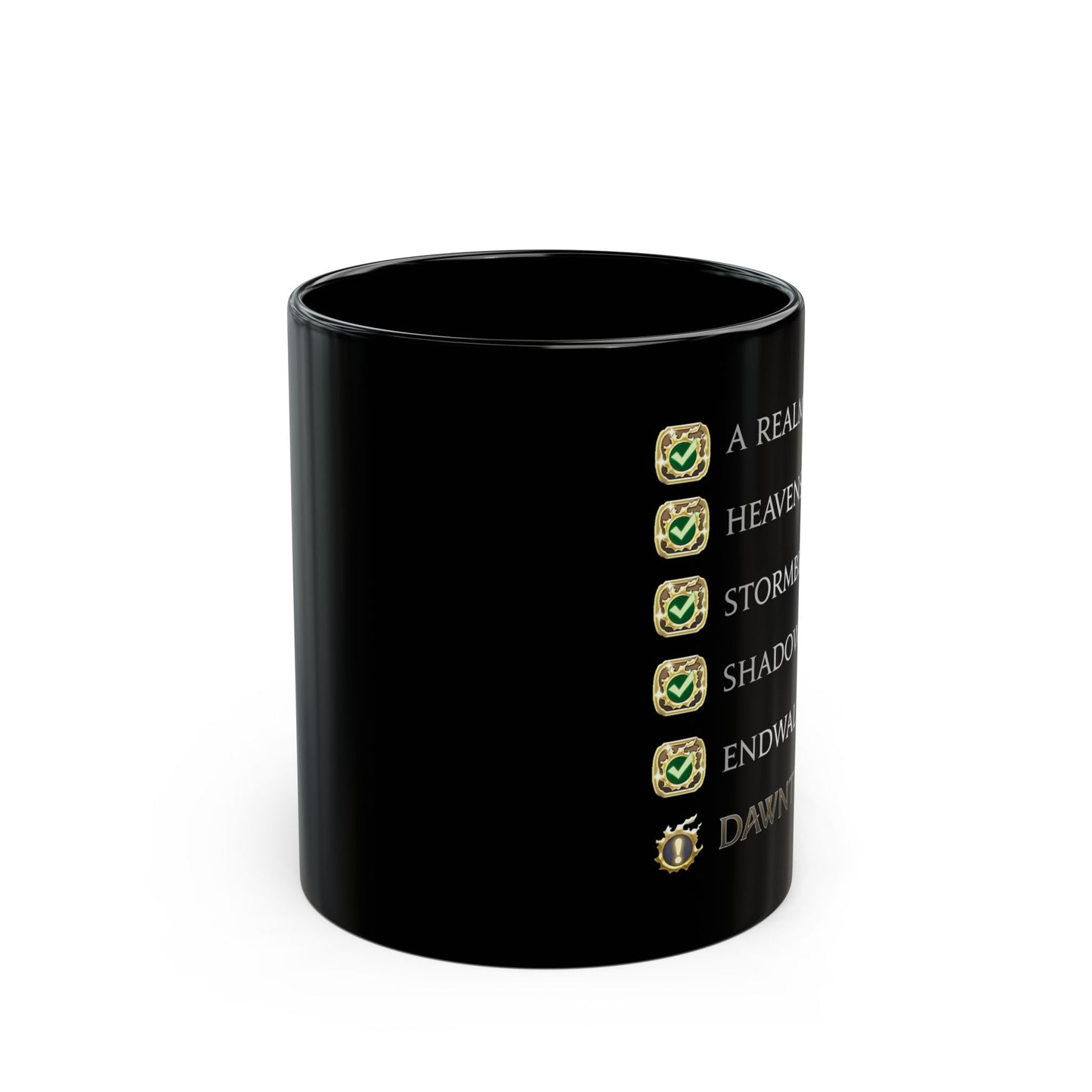 The lastest MSQ FFXIV Dawntrail FFXIV 11 & 15oz Black Mug