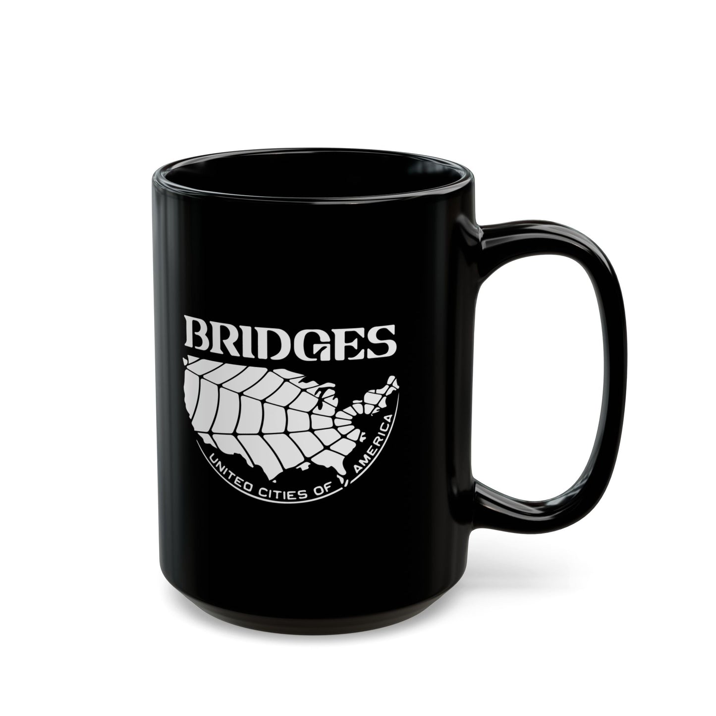 Death Stranding Bridges UCA - 11oz & 15oz Black Mug
