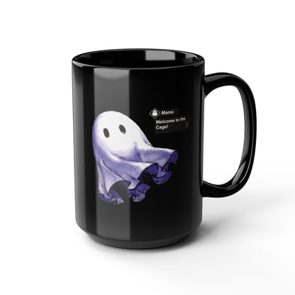 Mama Welcomes you to the NieR Reincarnation Cage - 11oz & 15oz Black Mug