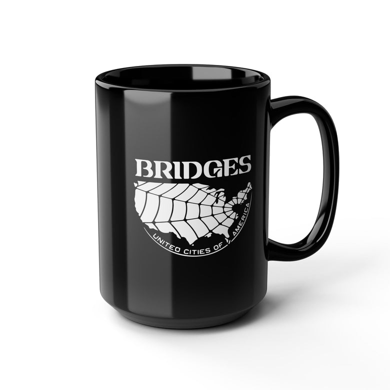 Death Stranding Bridges UCA - 11oz & 15oz Black Mug