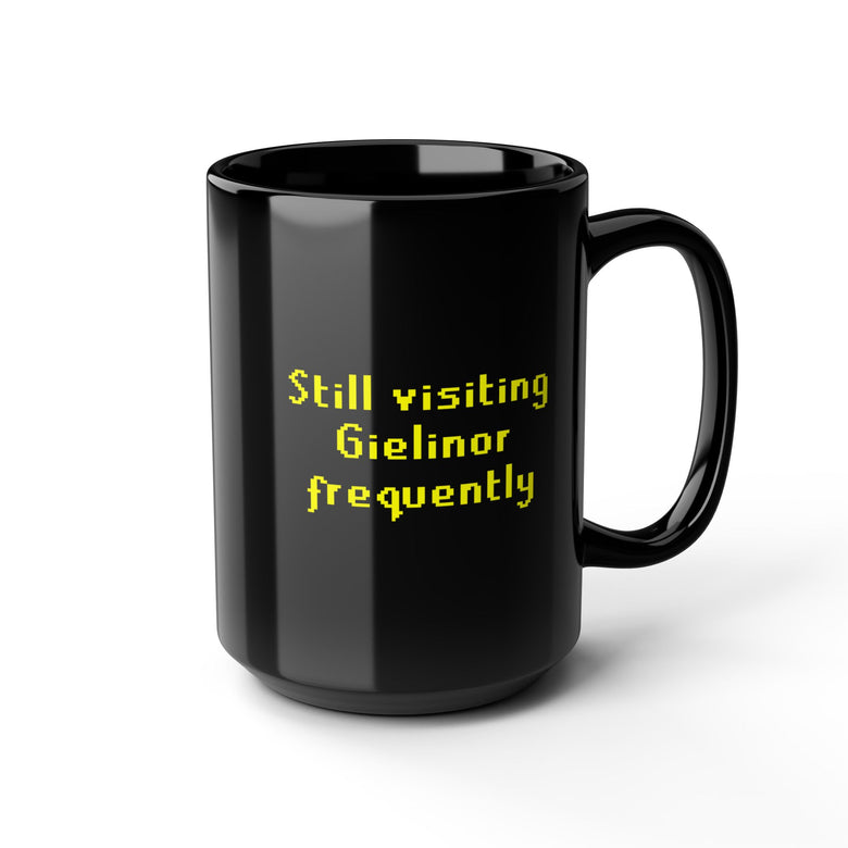 Still visiting Gielinor Frequently Runescape 11oz & 15oz  Black Mug