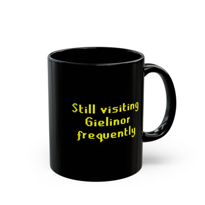 Still visiting Gielinor Frequently Runescape 11oz & 15oz  Black Mug